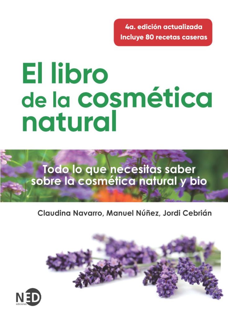Cubierta del libro El libro de la cosmética natural