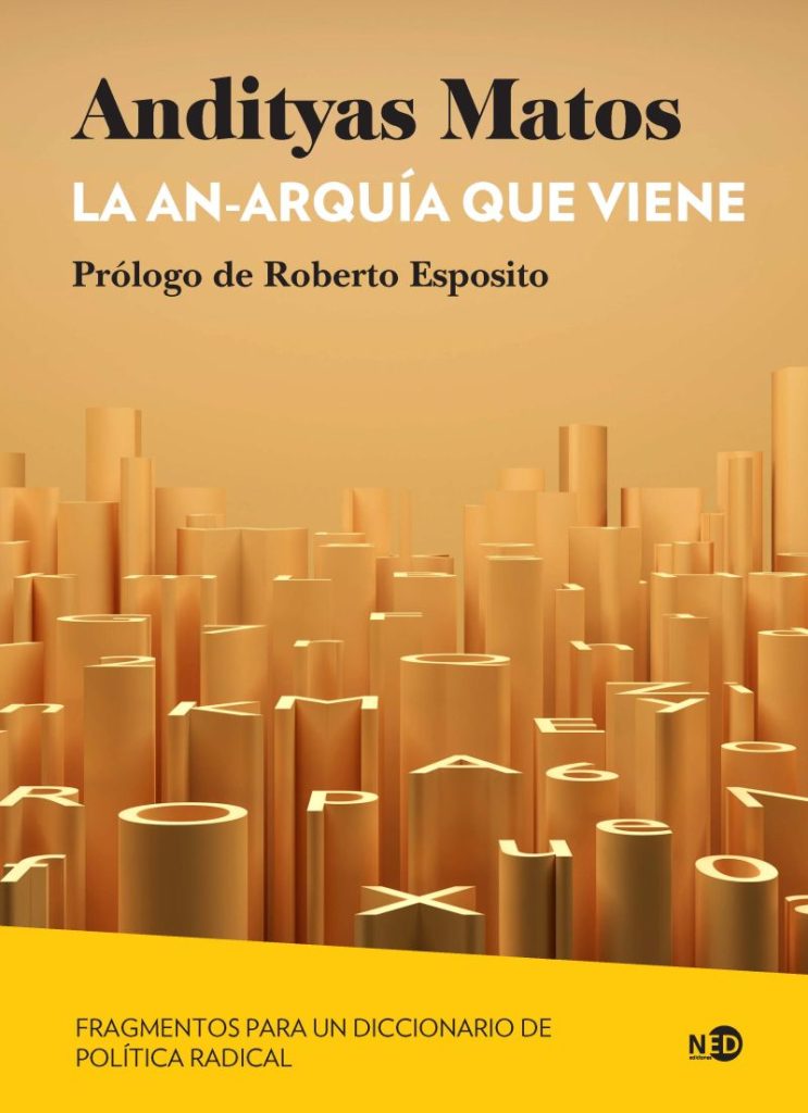 Cubierta del libro La an-arquía que viene