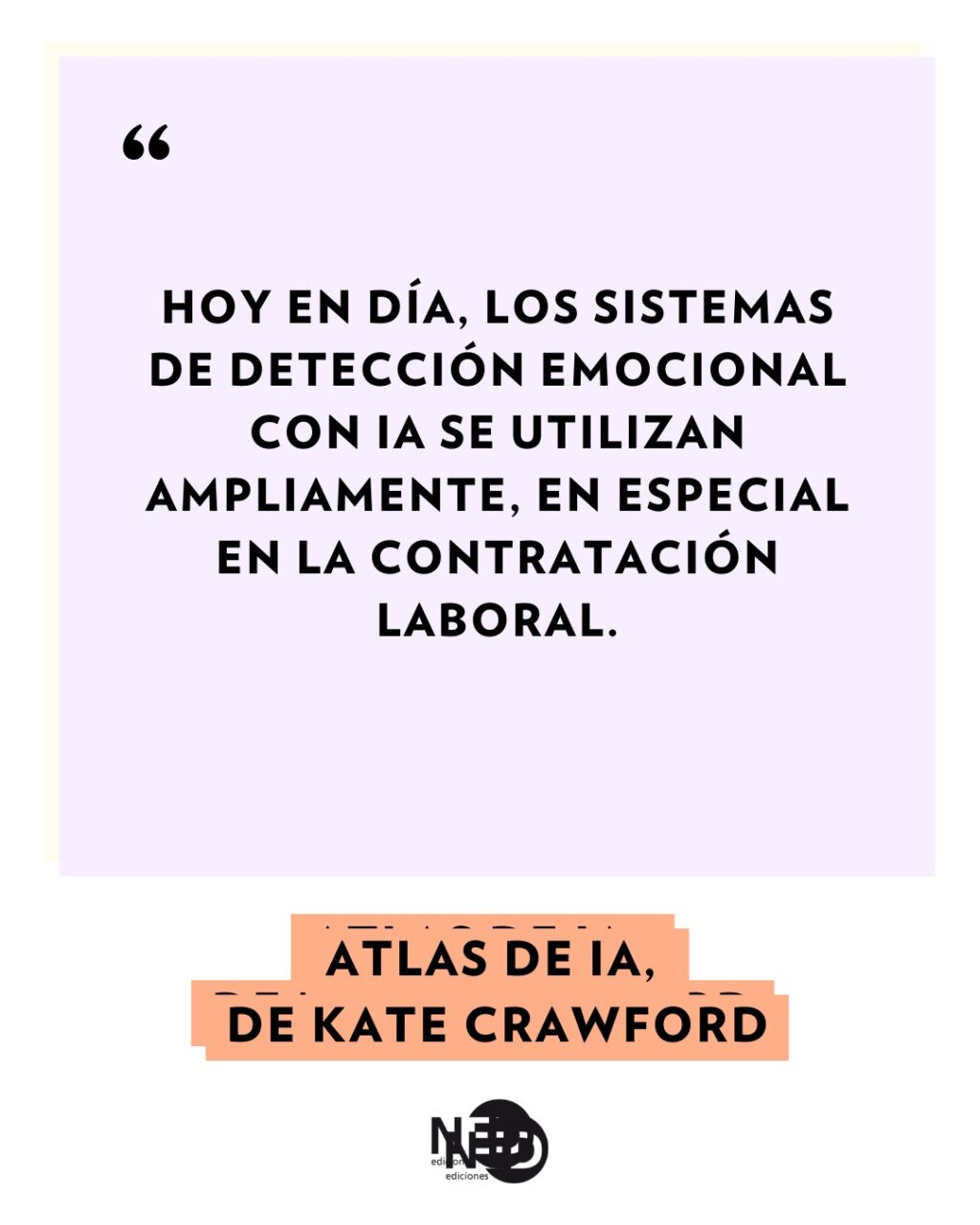 Instagram post from nedediciones. This post is in position 2.