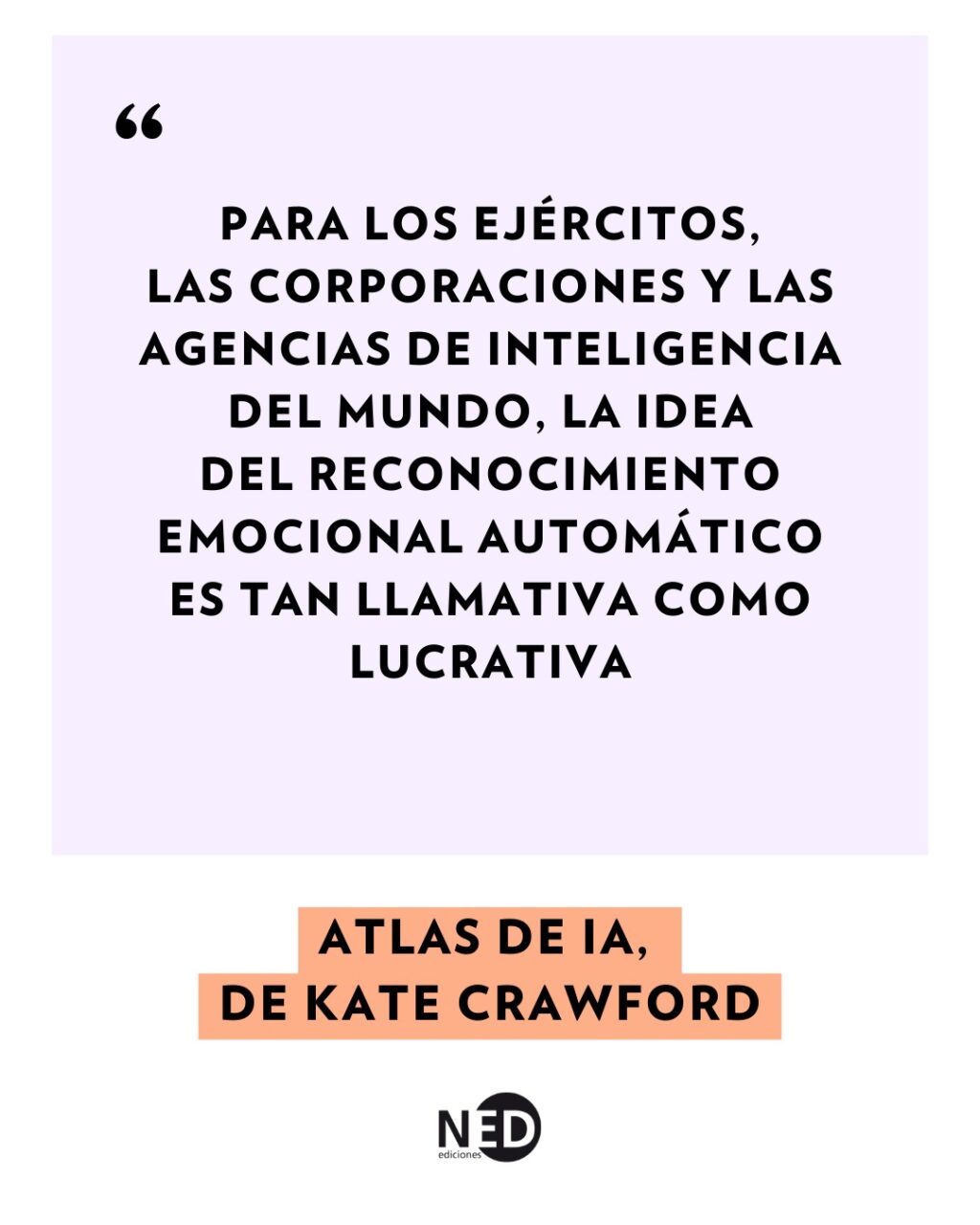 Instagram post from nedediciones. This post is in position 4.